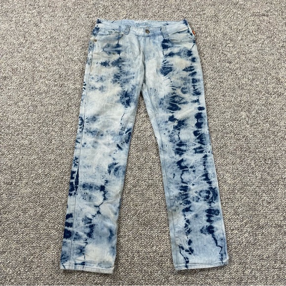 Robin’s Jeans Mens Studded VTG Jeans Blue Size 32x33 - Picture 2 of 8